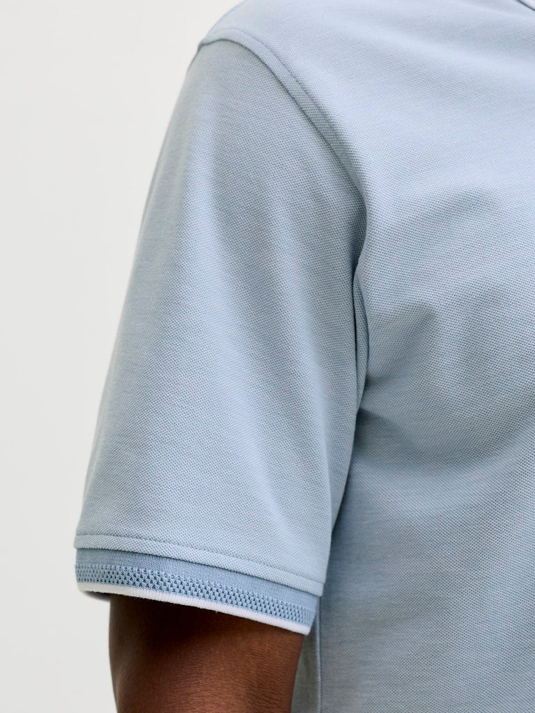 Jack & Jones Blualves SS Polo| Pale Blue