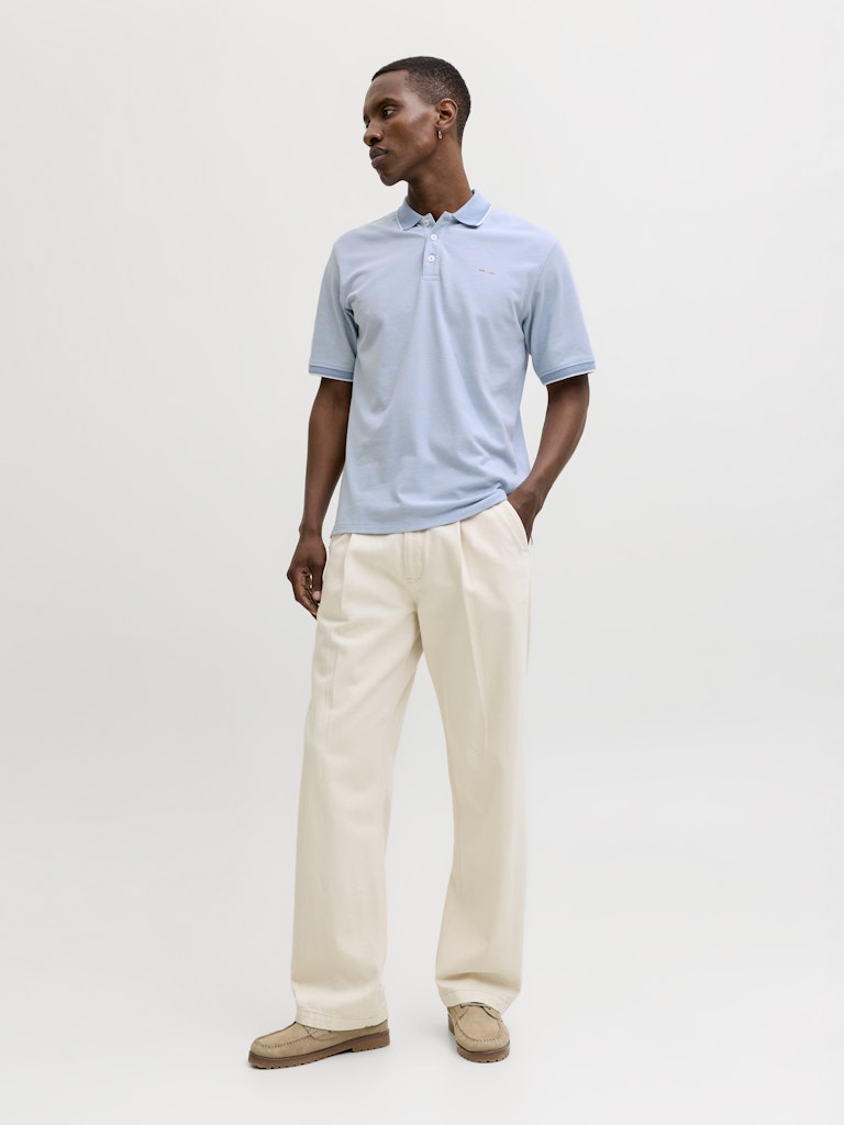 Jack & Jones Blualves SS Polo| Pale Blue