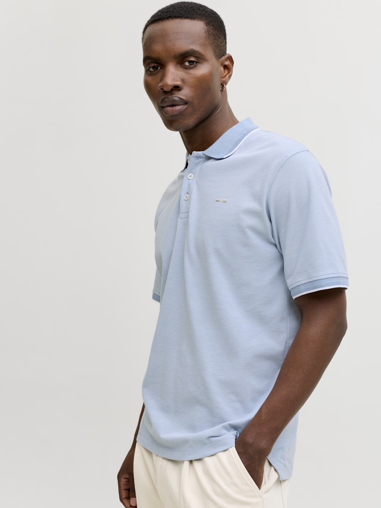 Jack & Jones Blualves SS Polo| Pale Blue