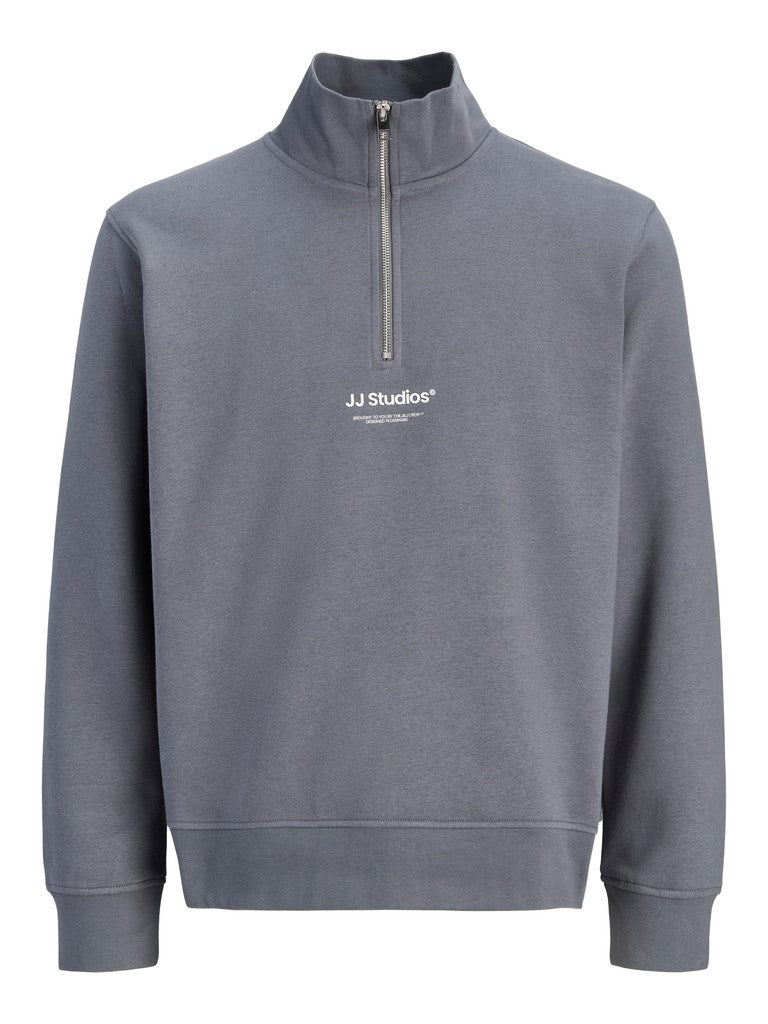 Jack & Jones Soho Quarter Zip Sweatshirt  | Turbulence