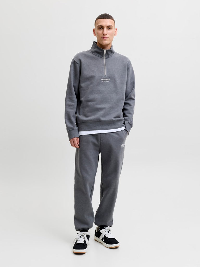 Jack & Jones Soho Quarter Zip Sweatshirt  | Turbulence