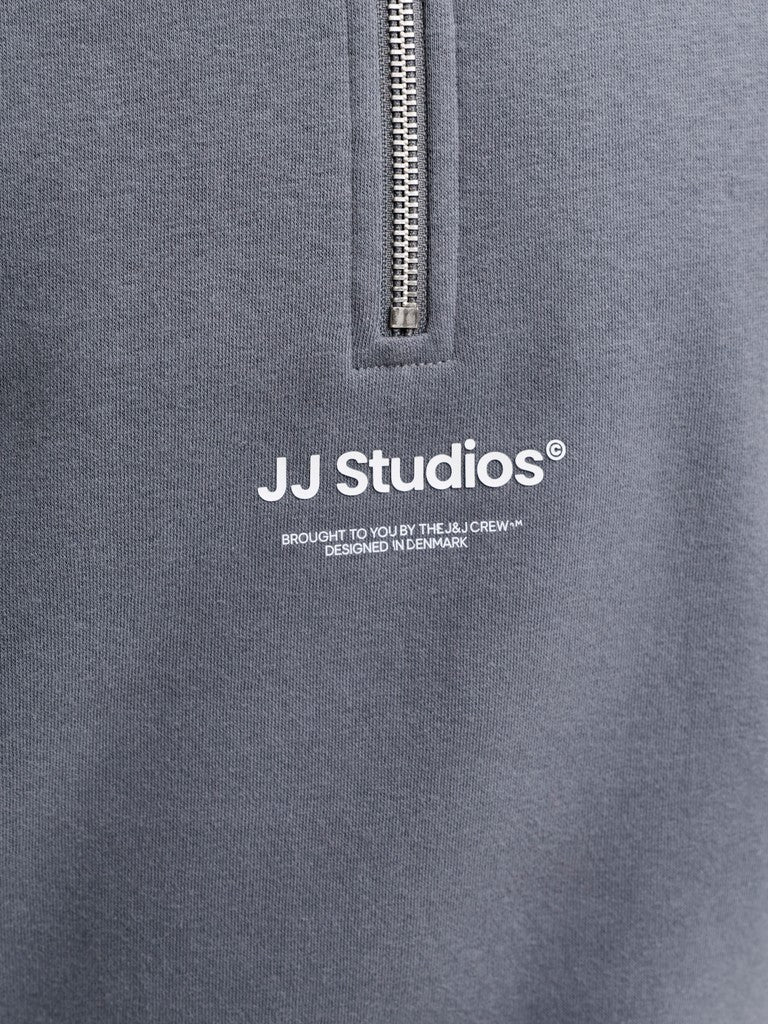 Jack & Jones Soho Quarter Zip Sweatshirt  | Turbulence