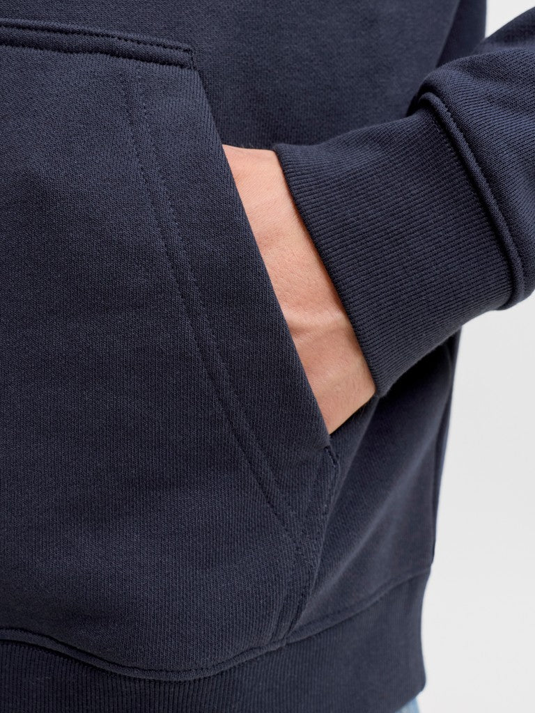 Jack & Jones Denver Logo Sweat Hood | Navy