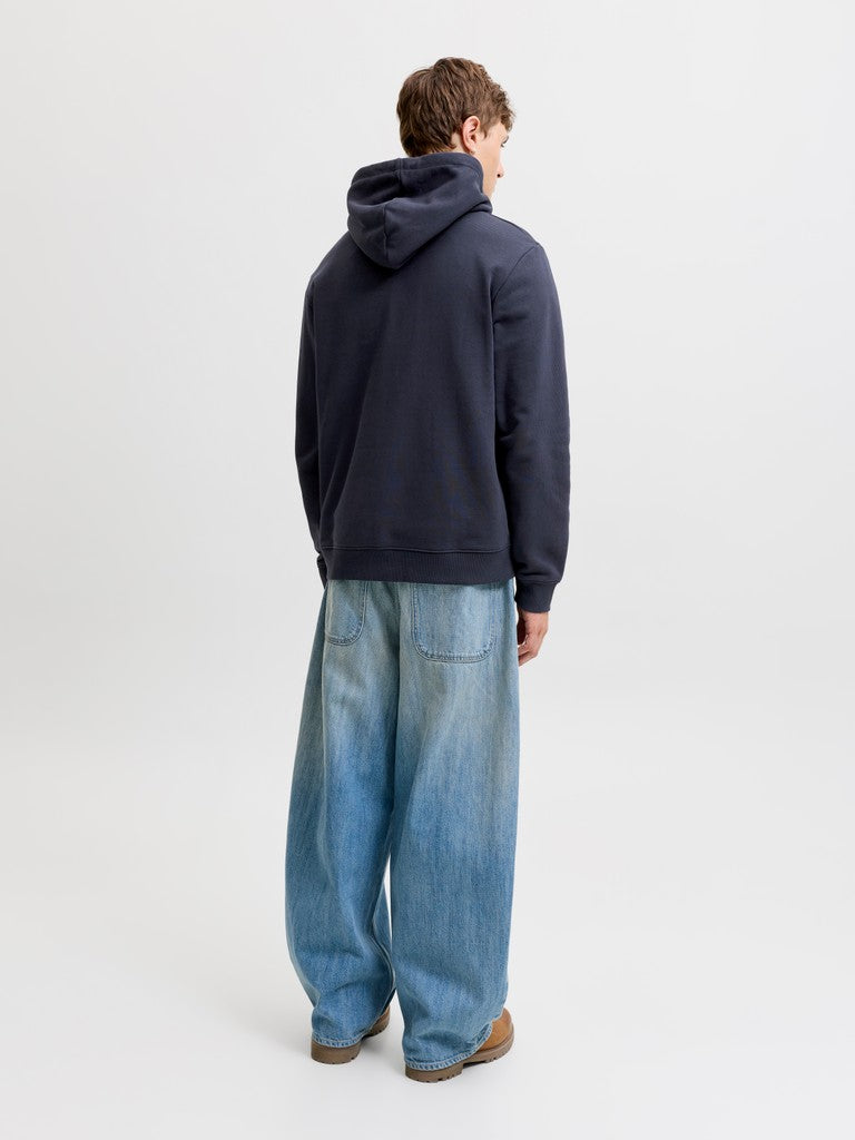 Jack & Jones Denver Logo Sweat Hood | Navy