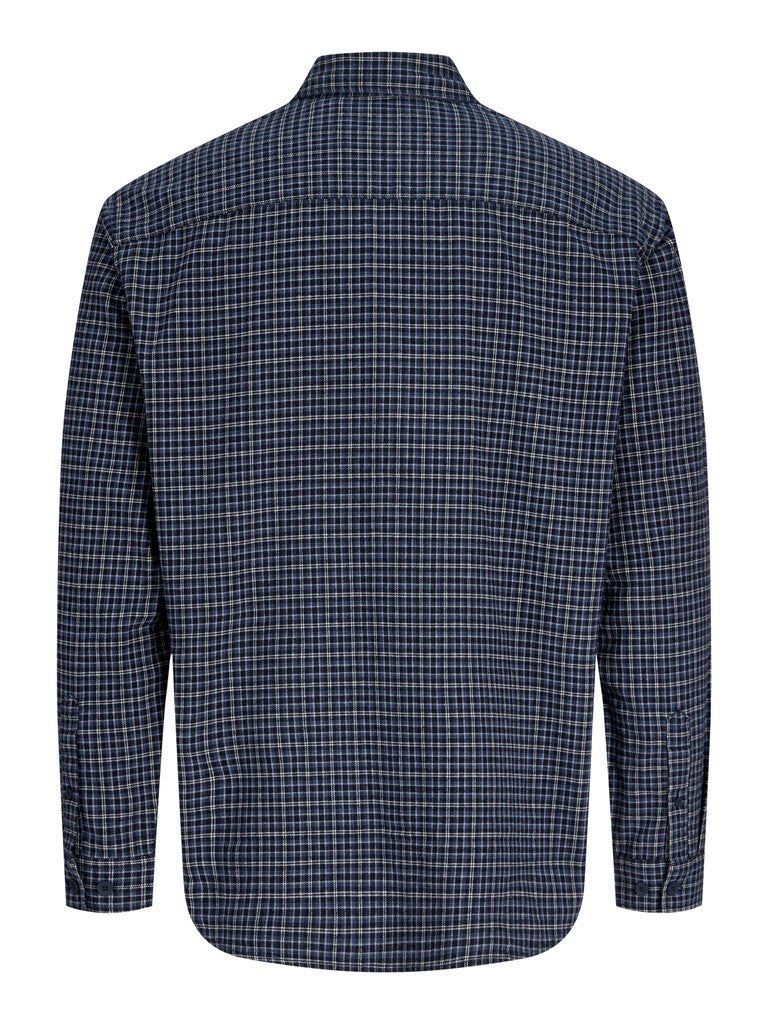 Jack & Jones Carter LS Check Shirt  | Navy