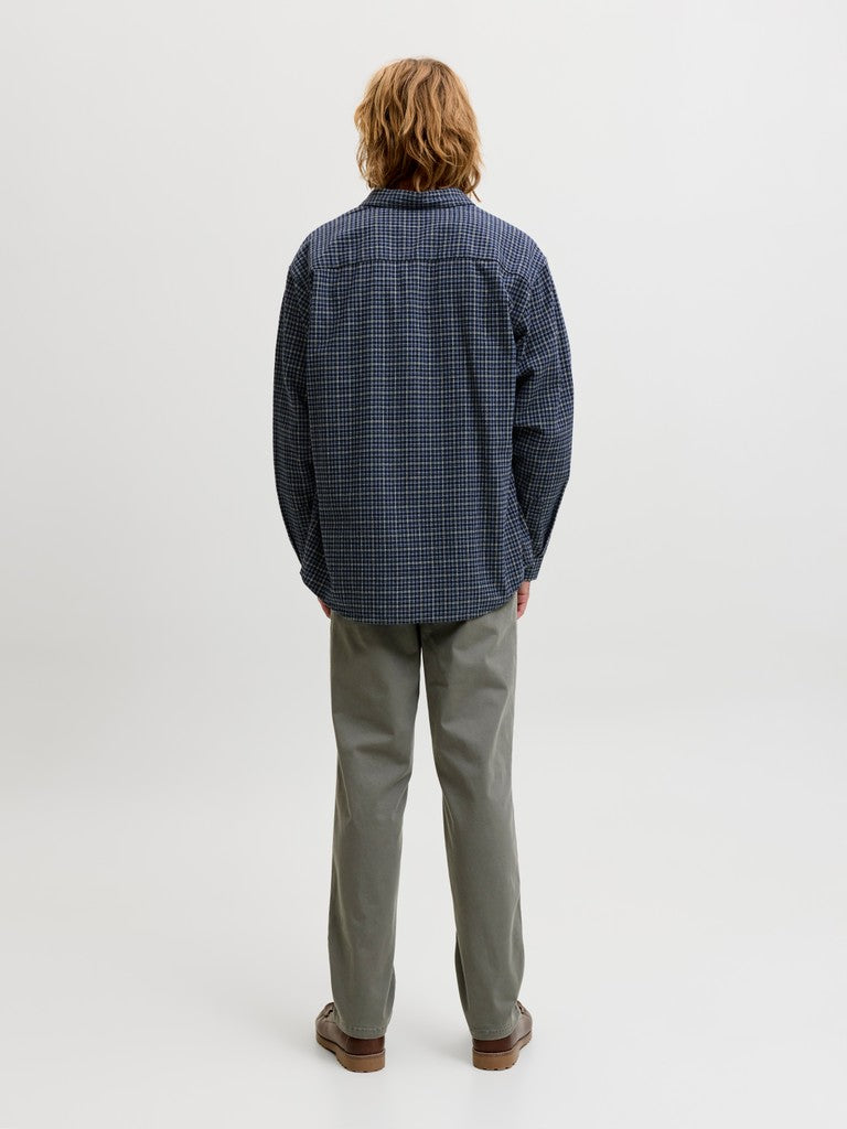 Jack & Jones Carter LS Check Shirt  | Navy