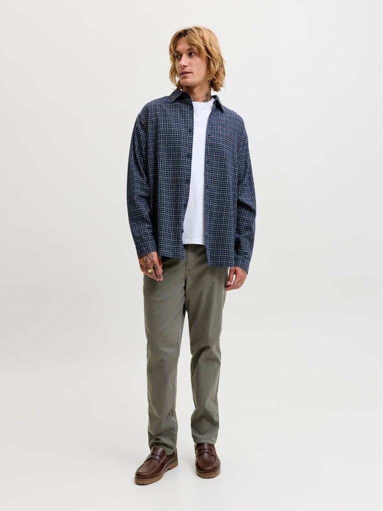 Jack & Jones Carter LS Check Shirt  | Navy