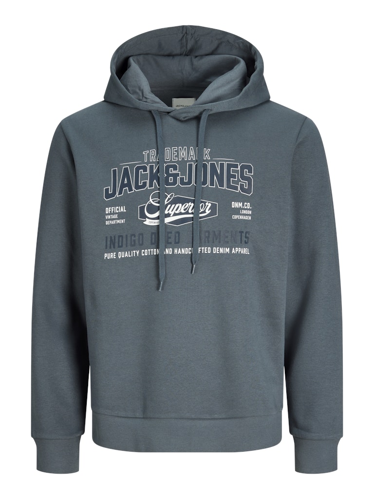 Jack & Jones Superior Logo Hoodie - front product shot on white background