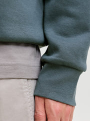Jack & Jones Superior Logo Hoodie - ribbed cuff detail close-up