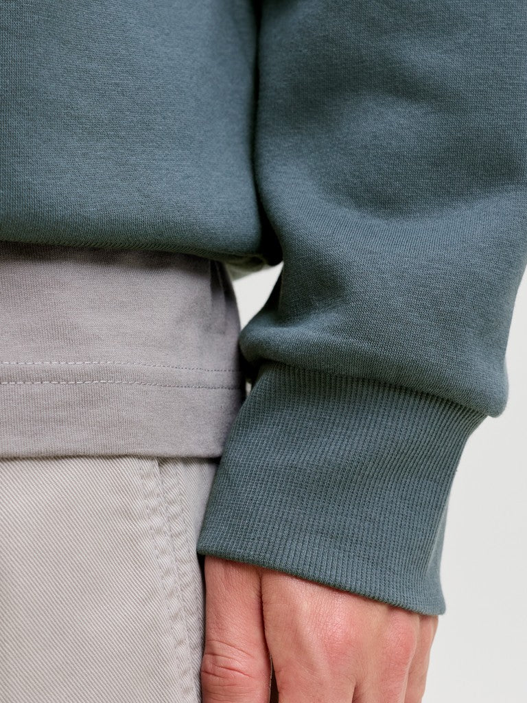 Jack & Jones Superior Logo Hoodie - ribbed cuff detail close-up