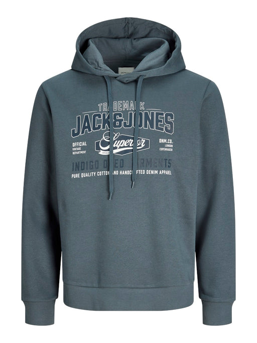 Jack & Jones Superior Logo Hoodie - front product shot on white background