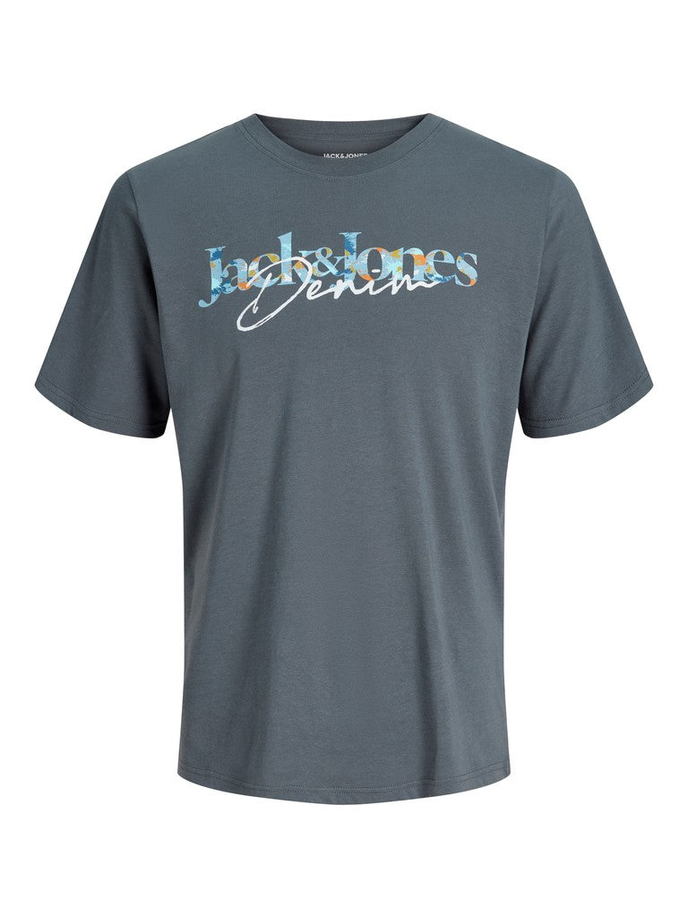 Jack & Jones Tom Tee SS Crew Neck T-Shirt | Turbulence
