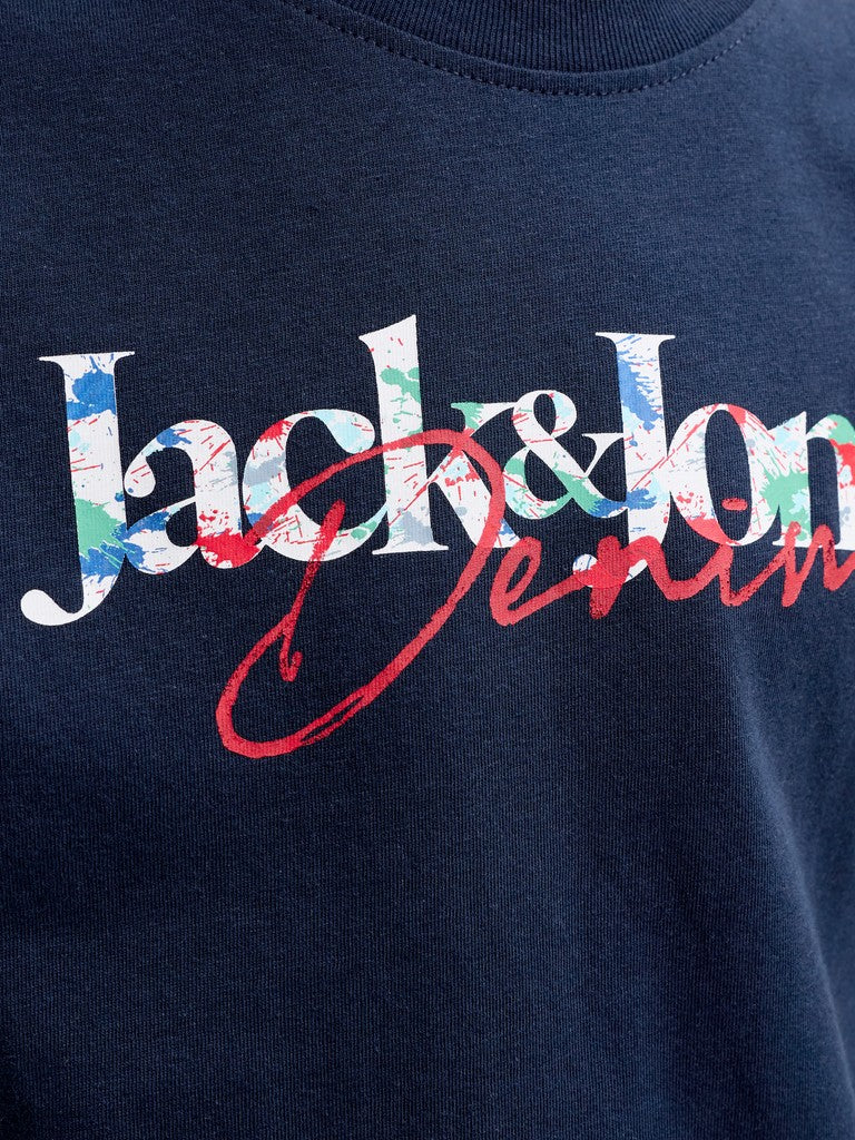 Jack & Jones Tom Tee SS Crew Neck T-Shirt | Navy