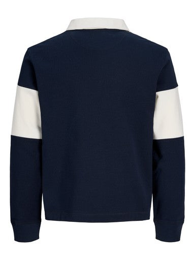Jack & Jones Frederiksberg Block Polo Shirt | Navy 12300045