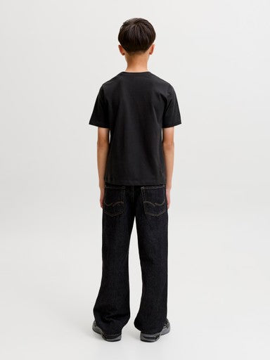 Jack & Jones Jnr Fusion Dots Print Short Sleeve T-Shirt | Black 12293162