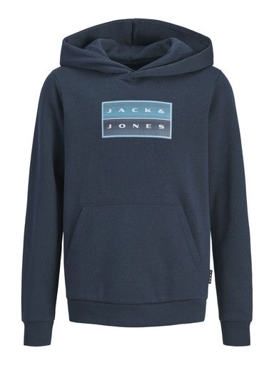 Jack & Jones Jnr Fusion Graphic Hoodie | Space Blue 12298237
