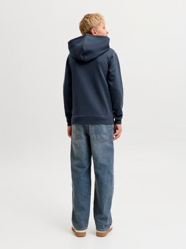 Jack & Jones Jnr Fusion Graphic Hoodie | Space Blue 12298237