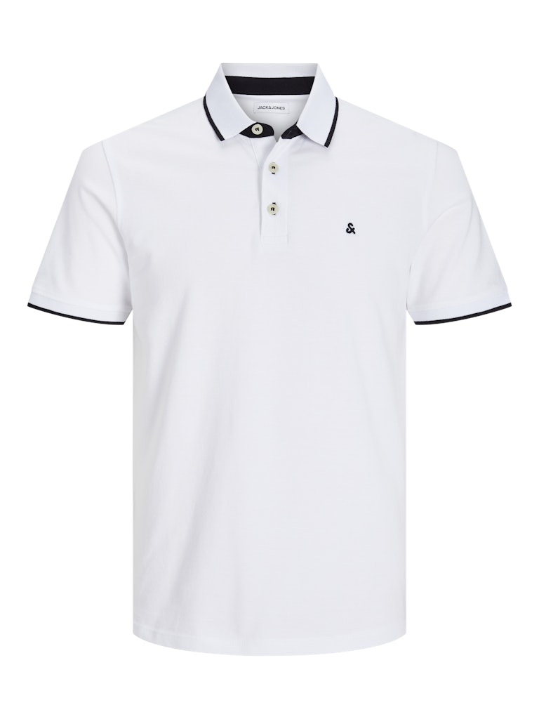 Jack & Jones Paulos SS Polo Shirt  | White