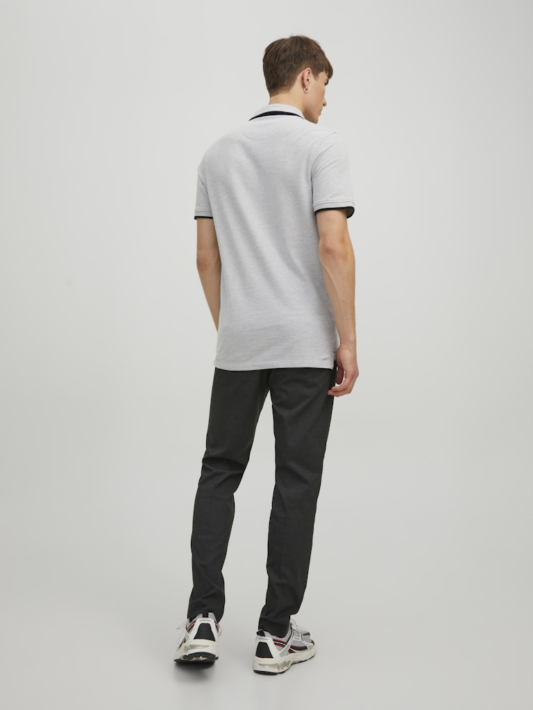 Jack & Jones Paulos SS Polo Shirt | Light Grey