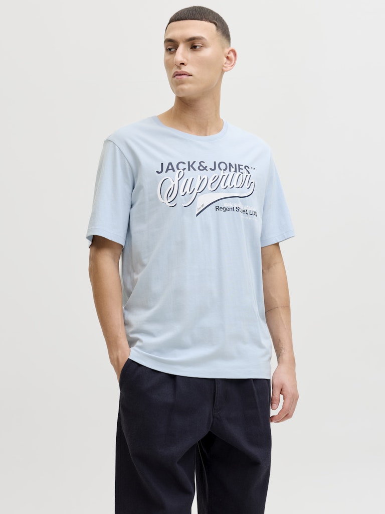 Jack & Jones Logo Tee SS O-Neck | Celestial