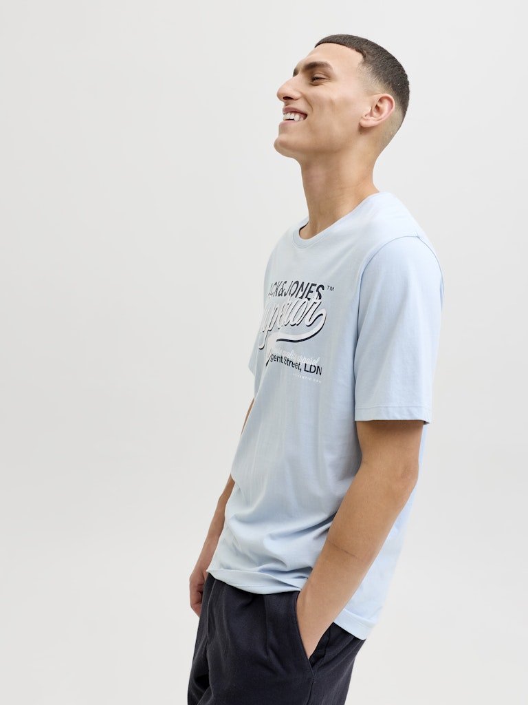 Jack & Jones Logo Tee SS O-Neck | Celestial