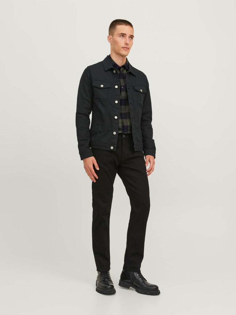 Jack & Jones Gingham Twill Shirt L/S | Olive