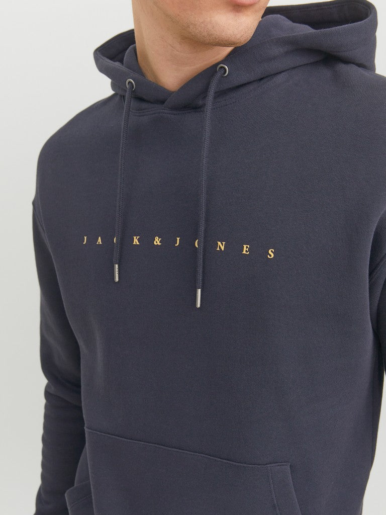 Jack & Jones Star JJ Sweat Hoodie | Dark Navy