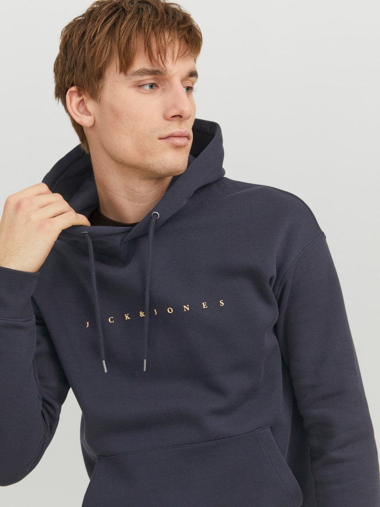 Jack & Jones Star JJ Sweat Hoodie | Dark Navy