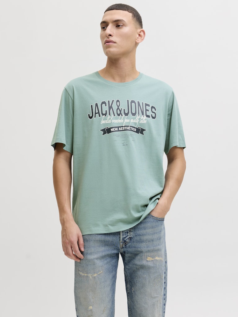Jack & Jones Logo Tee SS O-Neck | Turquoise
