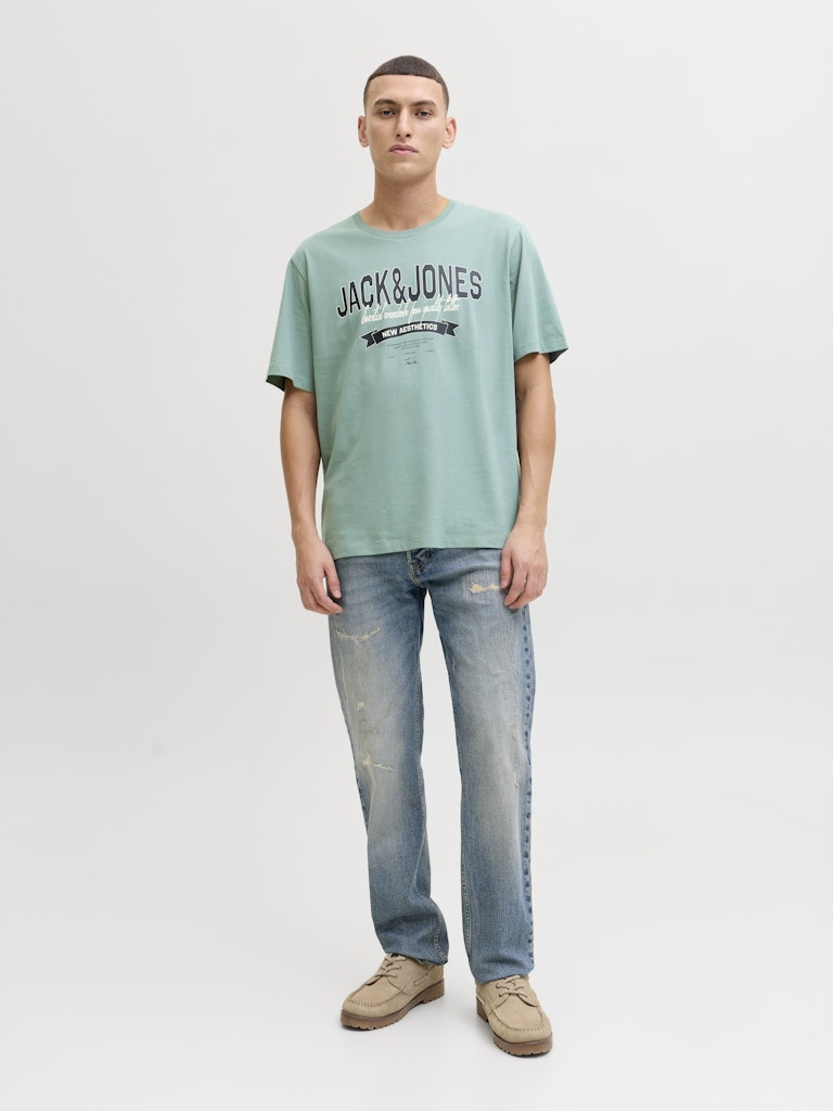 Jack & Jones Logo Tee SS O-Neck | Turquoise