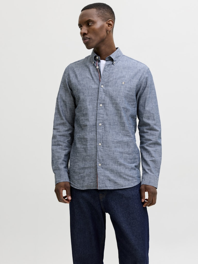 Jack & Jones Blusummer Linen Blend Shirt | Denim
