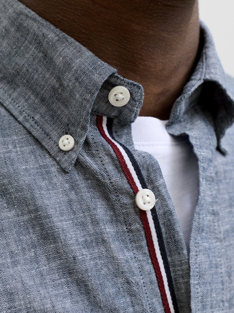 Jack & Jones Blusummer Linen Blend Shirt | Denim