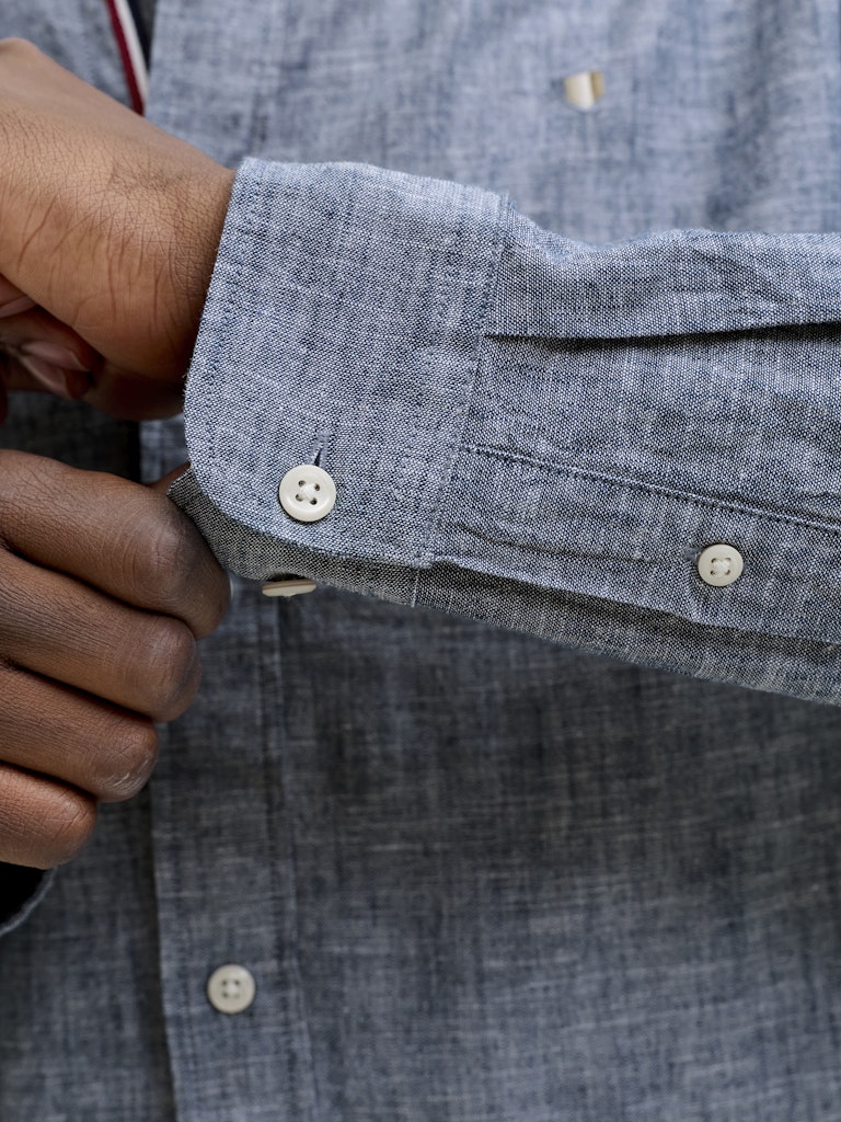 Jack & Jones Blusummer Linen Blend Shirt | Denim