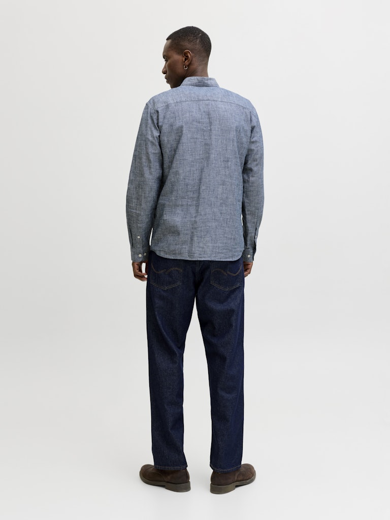 Jack & Jones Blusummer Linen Blend Shirt | Denim