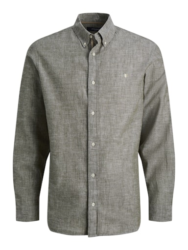 Jack & Jones Blusummer Linen Blend Shirt | Moss