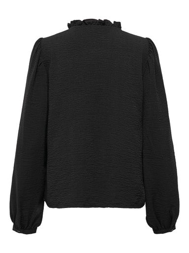 JDY Rachel Life Long Sleeve Pintuck Top | Black 15323274
