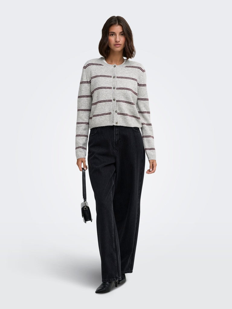 JDY Chloe L/S Cardigan | Light Grey