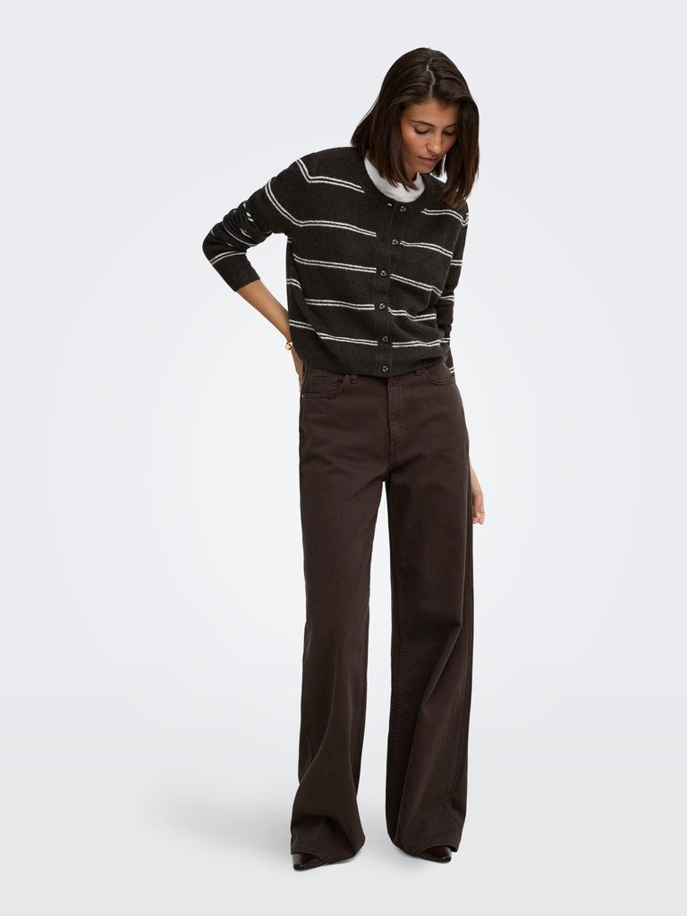 JDY Chloe L/S Cardigan | Chocolate