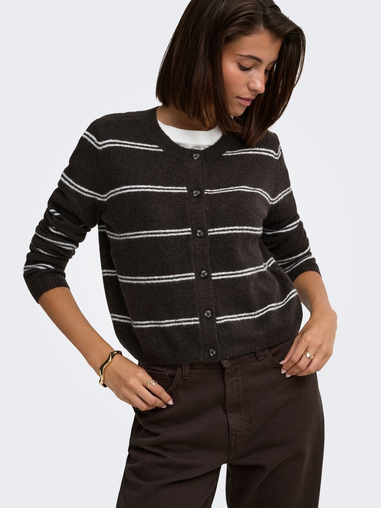 JDY Chloe L/S Cardigan | Chocolate