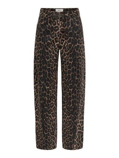 JDY Bay High Waist Barrel Animal Print Pants | Fossil 15379688