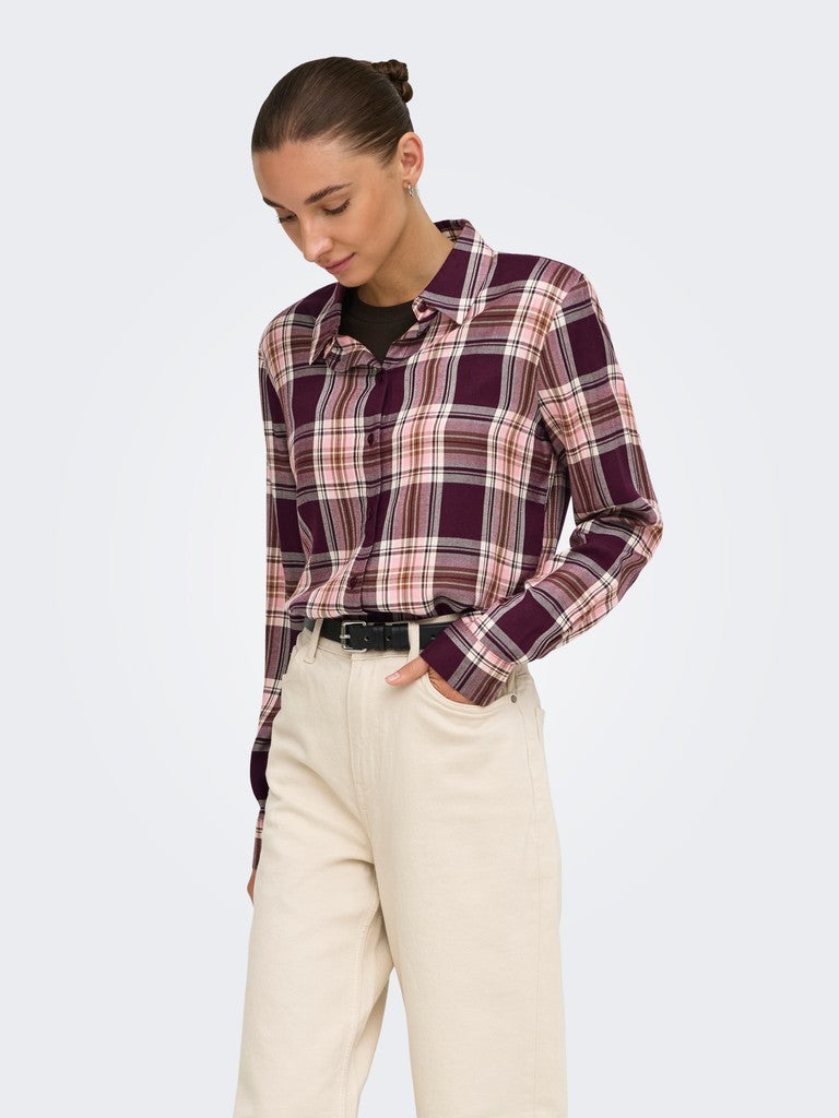 JDY Stay L/S Shirt | Grape