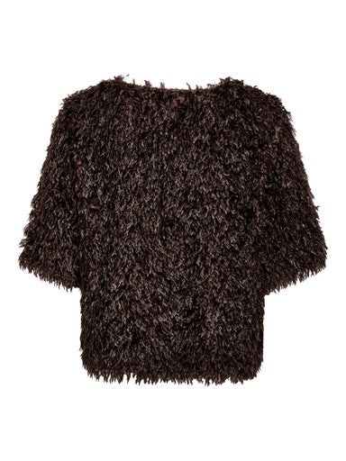 JDY Marta Life Fluffy Top | Coffee 15380253