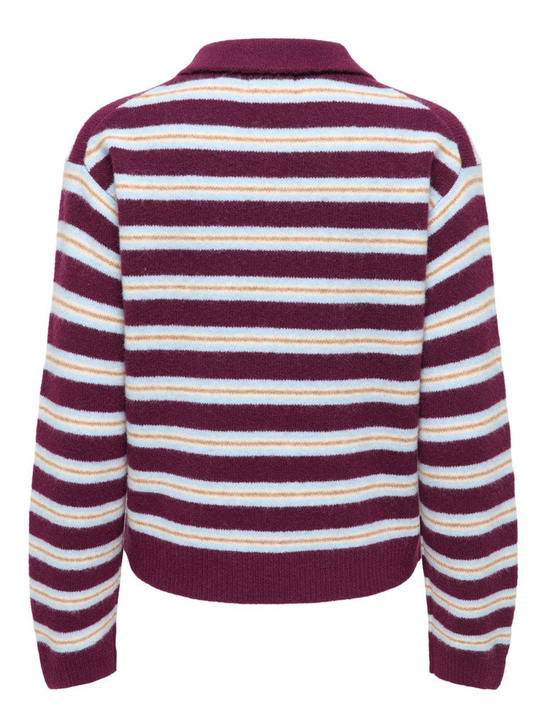 JDY Chloe L/S Polo Pullover  | Fig