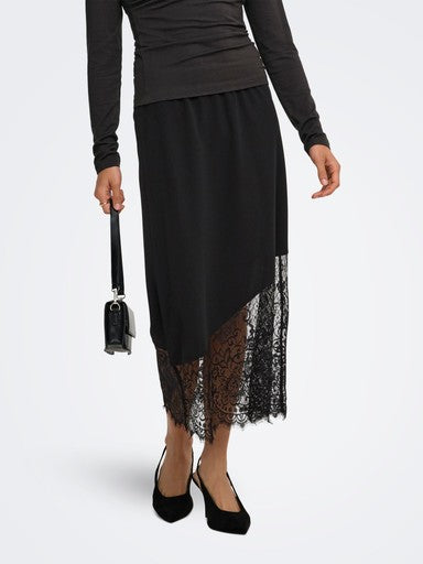 JDY Geggo Life Mix Lace Skirt | Black 15382989