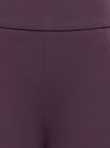 JDY Louisville Catia Life High Waist Wide Leg Trousers | Plum 15221238