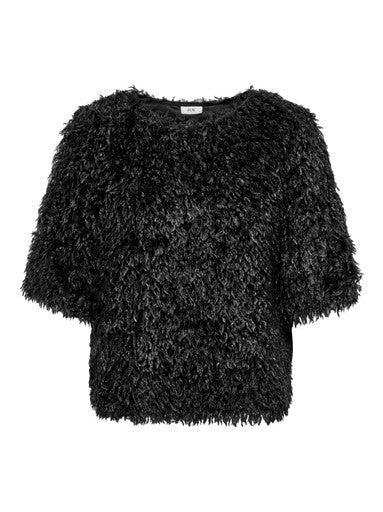JDY Marta Life Fluffy Top | Black 15380253
