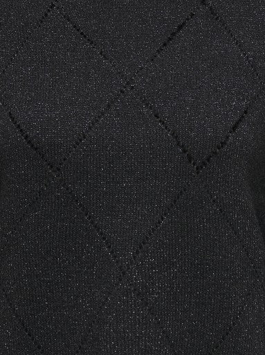 JDY Aspen Long Sleeve Glitter Pullover | Black 15379763