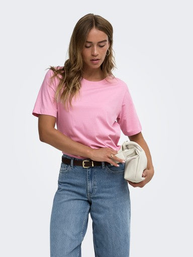 JDY Short Sleeve Top | Pink 15344612