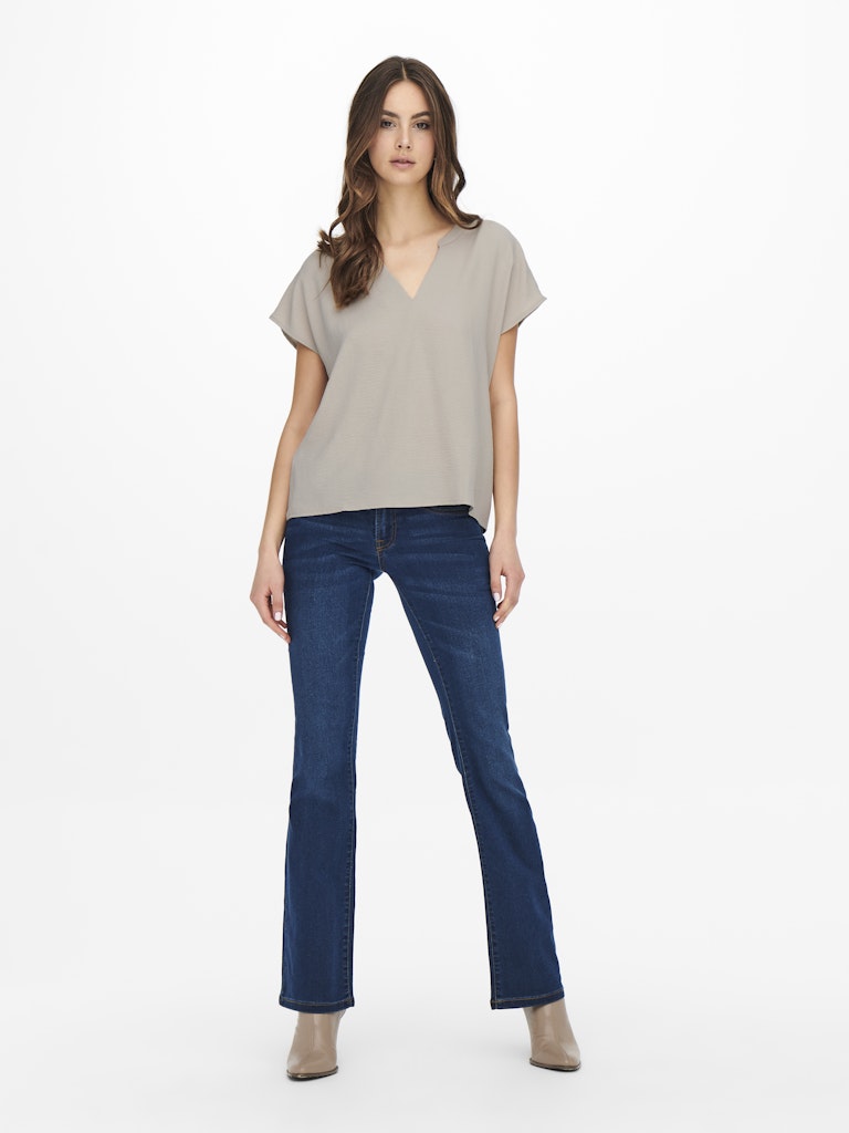 JDY Lion Life S/S Top | Chateau Grey