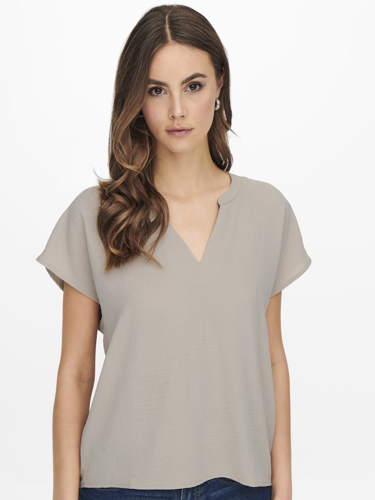JDY Lion Life S/S Top | Chateau Grey